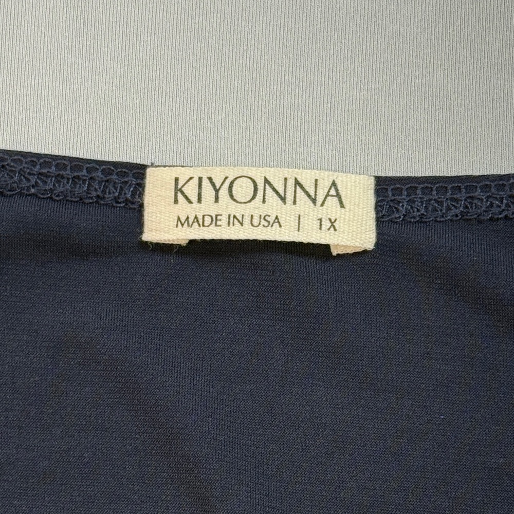 Kiyonna Whimsy Wrap Dress in Navy Size 1X NWT - Picture 5 of 8